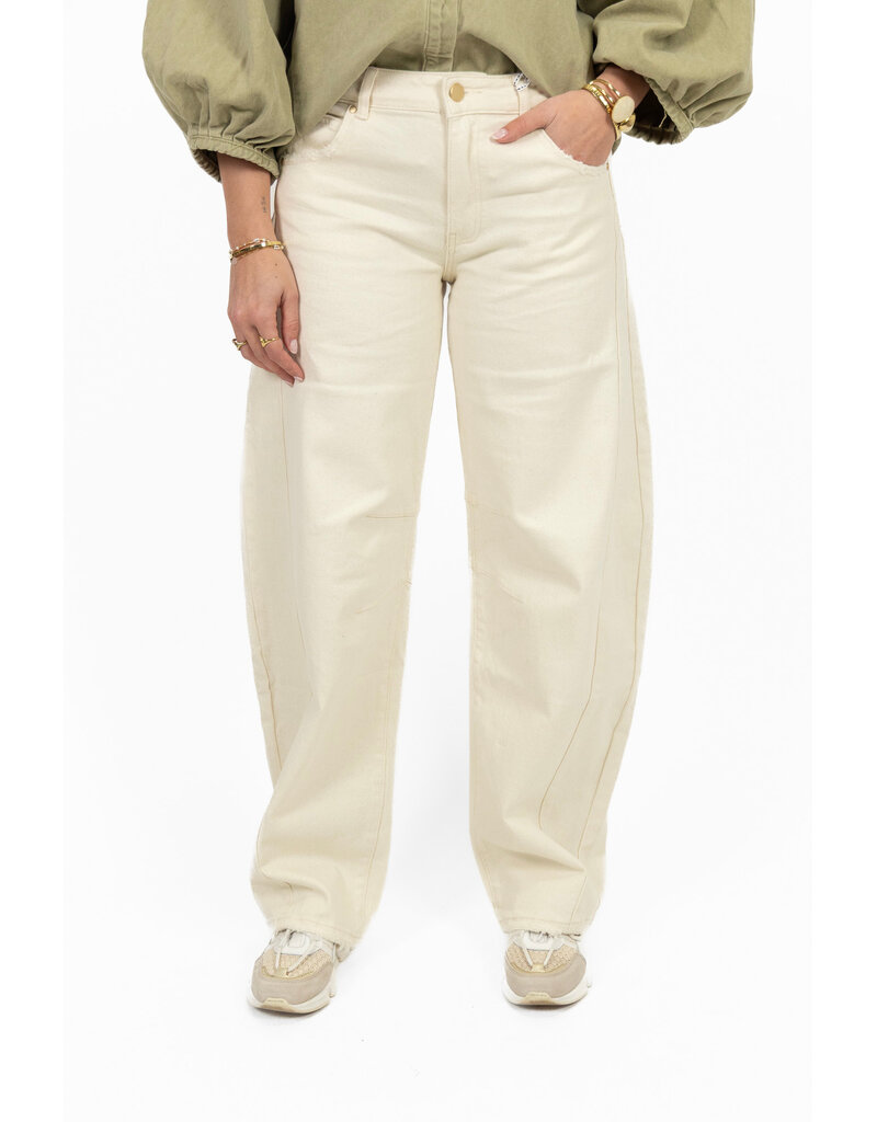 21Jewelz Barrel jeans - ecru