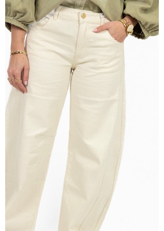 21Jewelz Barrel jeans - ecru