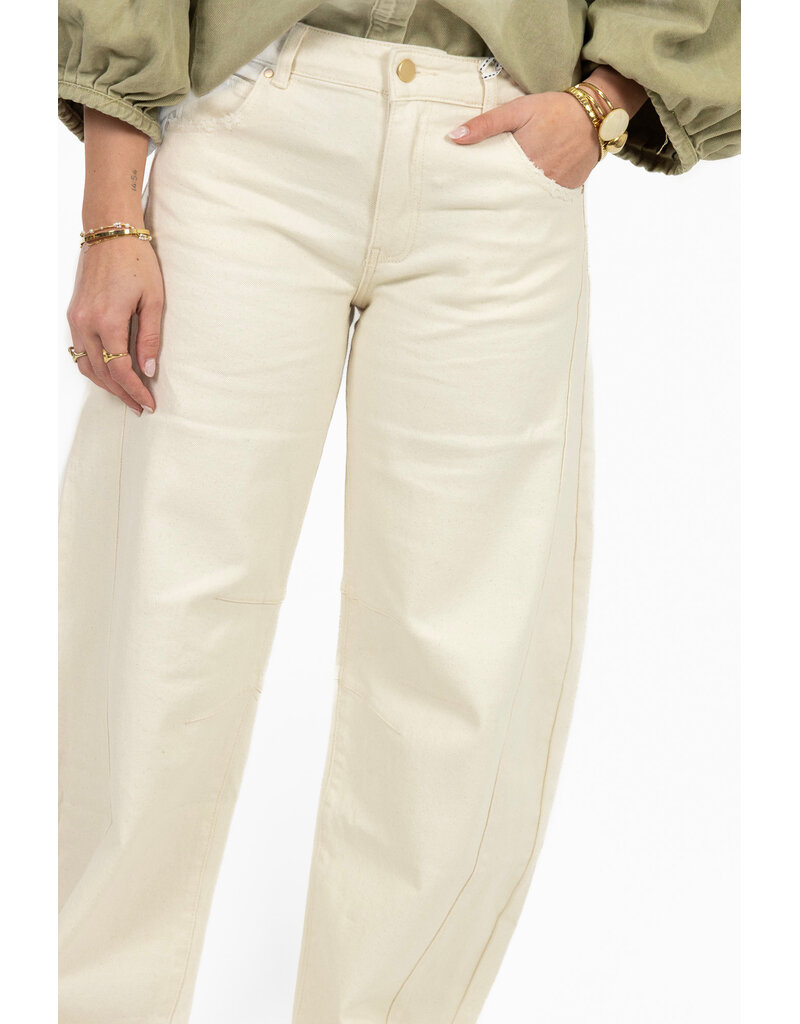21Jewelz Barrel jeans - ecru