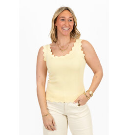 21Jewelz Basic zigzag top - geel