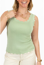 21Jewelz Basic zigzag top - groen