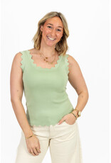 21Jewelz Basic zigzag top - groen