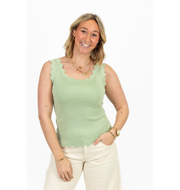 21Jewelz Basic zigzag top - groen