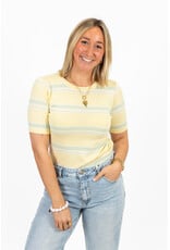 21Jewelz T-shirt met strepen - geel/groen