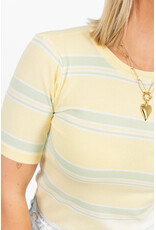 21Jewelz T-shirt met strepen - geel/groen