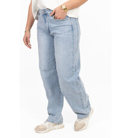 21Jewelz Balloon fit jeans met lichte wassing - blauw