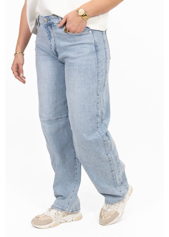 21Jewelz Balloon fit jeans met lichte wassing - blauw