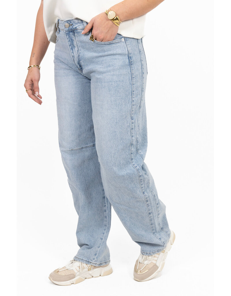 21Jewelz Balloon fit jeans met lichte wassing - blauw