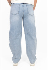 21Jewelz Balloon fit jeans met lichte wassing - blauw