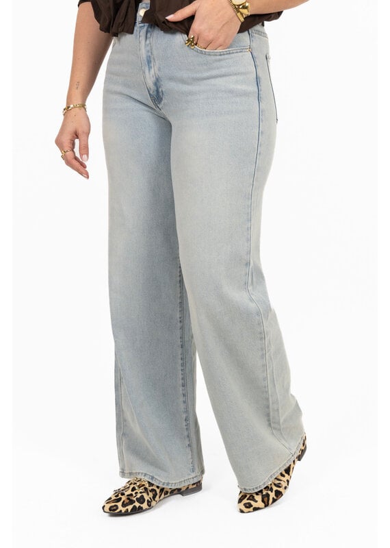 21Jewelz Basic stretch wide leg jeans super stretch