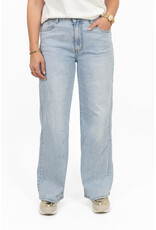 21Jewelz Wide leg jeans met lichte wassing - blauw