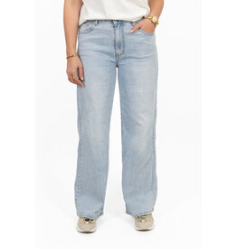 21Jewelz Wide leg jeans met lichte wassing - blauw