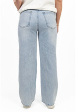 21Jewelz Wide leg jeans met lichte wassing - blauw