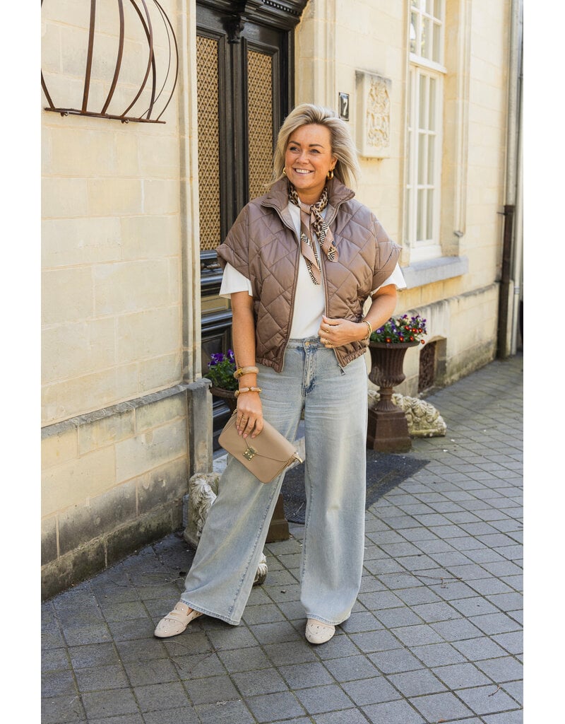 21Jewelz Gewatteerde bodywarmer - taupe