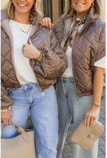 21Jewelz Gewatteerde bodywarmer - taupe