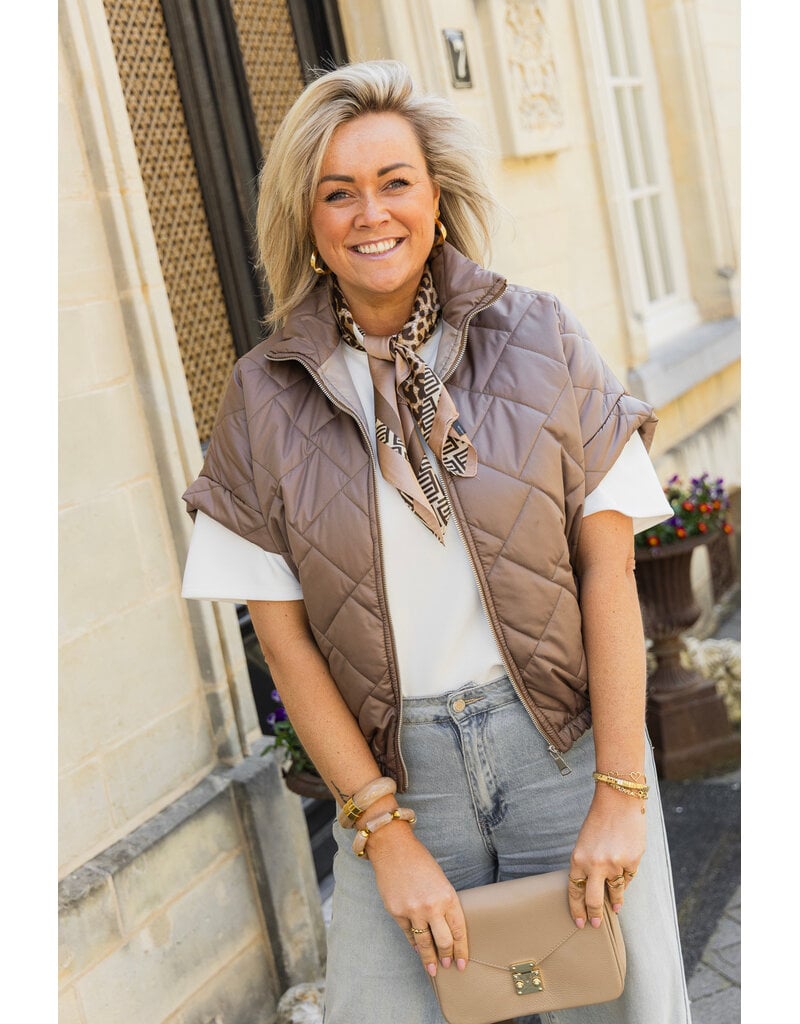 21Jewelz Gewatteerde bodywarmer - taupe