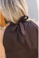 21Jewelz Balloon look haltertop - bruin