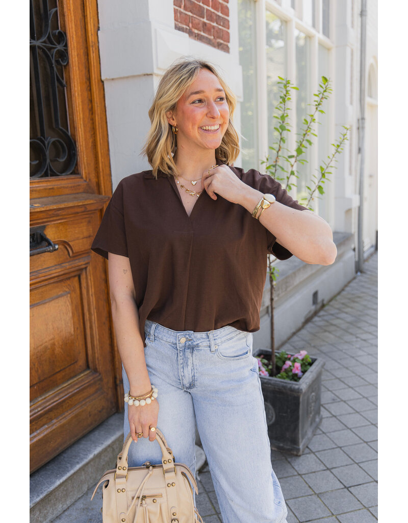21Jewelz Basic blousje - bruin