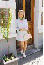 21Jewelz Denim jurkje met kraagje - lichtblauw