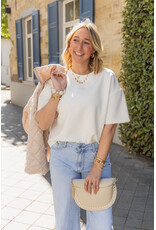 21Jewelz Boxy shirt met tekst "Ciao" - wit