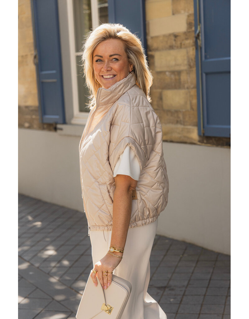 21Jewelz Gewatteerde bodywarmer - beige