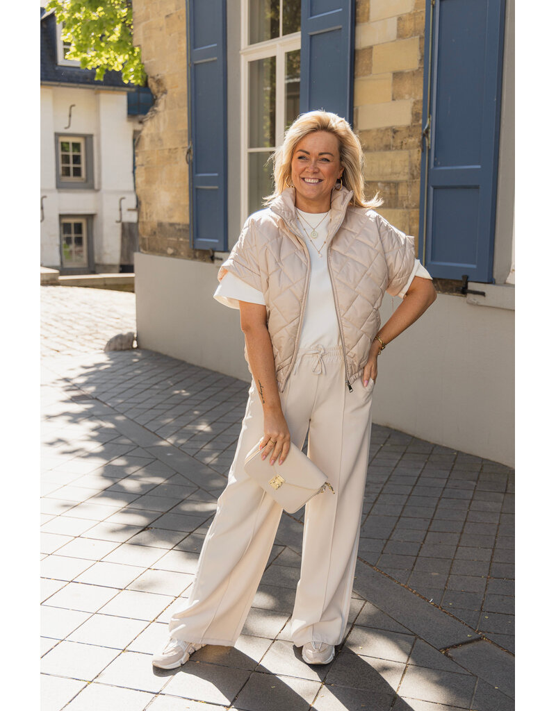 21Jewelz Gewatteerde bodywarmer - beige