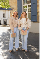 21Jewelz Cropped trenchcoat - beige