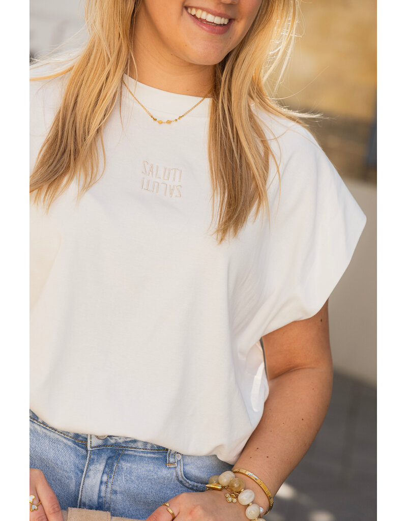 21Jewelz Salut t-shirt - wit
