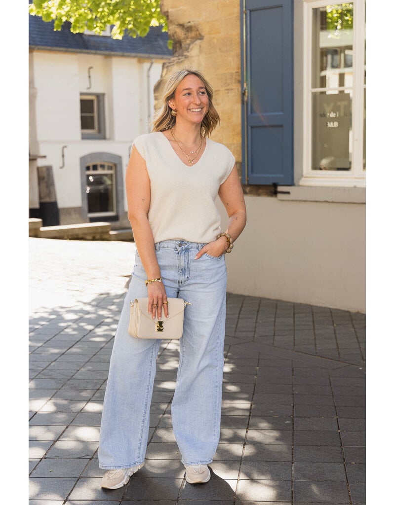 21Jewelz Gebreide spencer - ecru