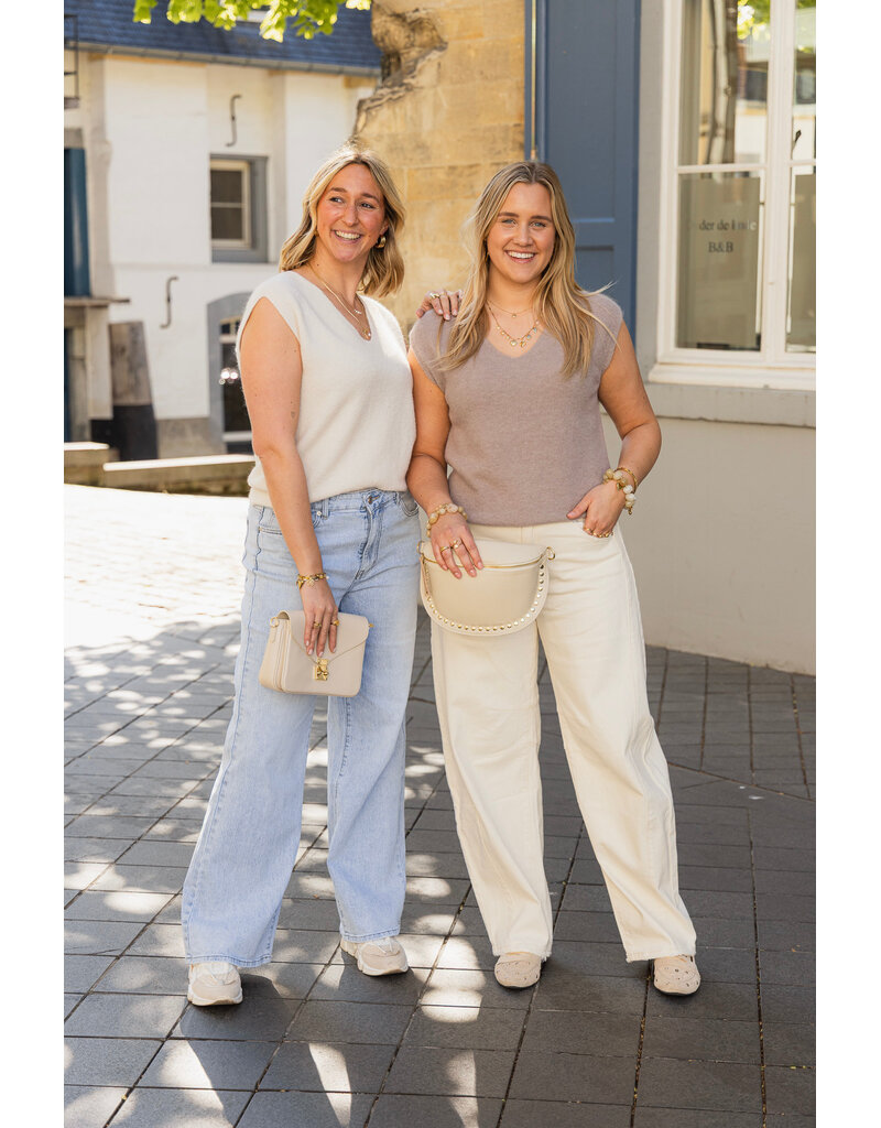 21Jewelz Gebreide spencer - ecru