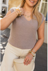 21Jewelz Gebreide spencer - taupe