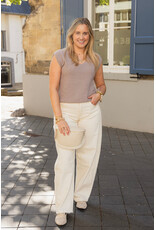 21Jewelz Gebreide spencer - taupe