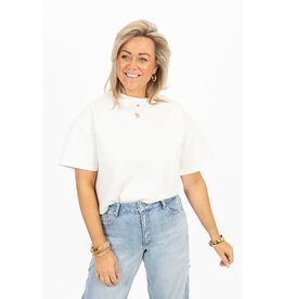 21Jewelz Effen boxy shirt - wit