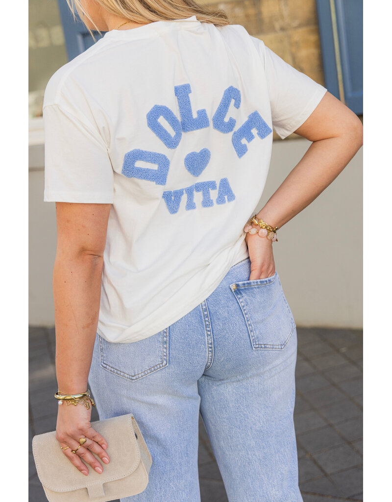 21Jewelz La dolce vita shirt - wit