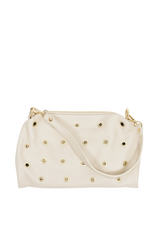 21Jewelz Tas met gouden ringen - ecru