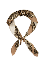 21Jewelz Sjaaltje met panter print - beige