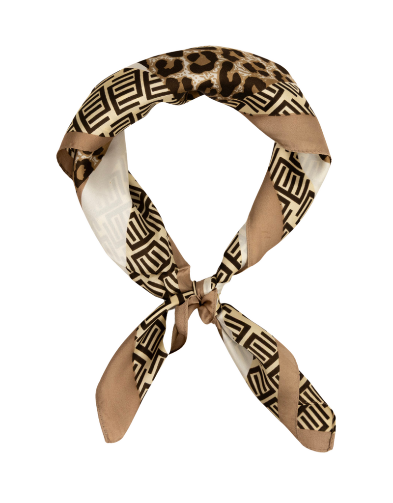 21Jewelz Sjaaltje met panter print - beige
