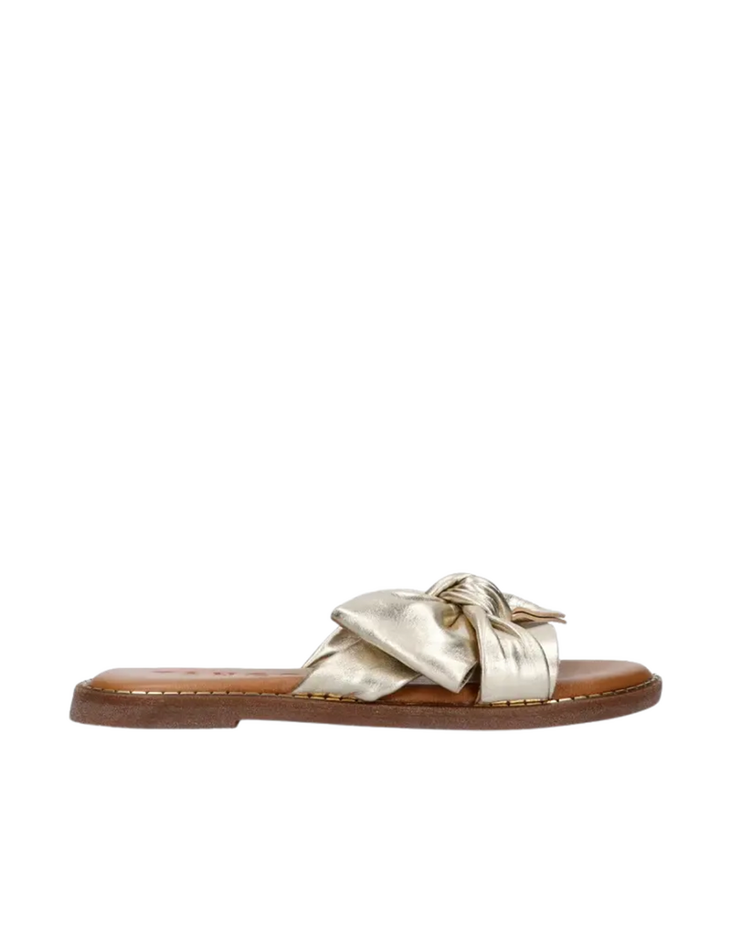Tango Tango | Slipper Audrey met strik - goud