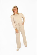 21Jewelz Co-ord set met casual straight leg jogger - beige