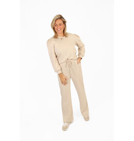 21Jewelz Co-ord set met casual straight leg jogger - beige
