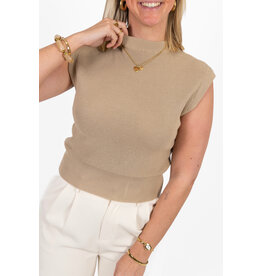 21Jewelz Basic zomer top - taupe