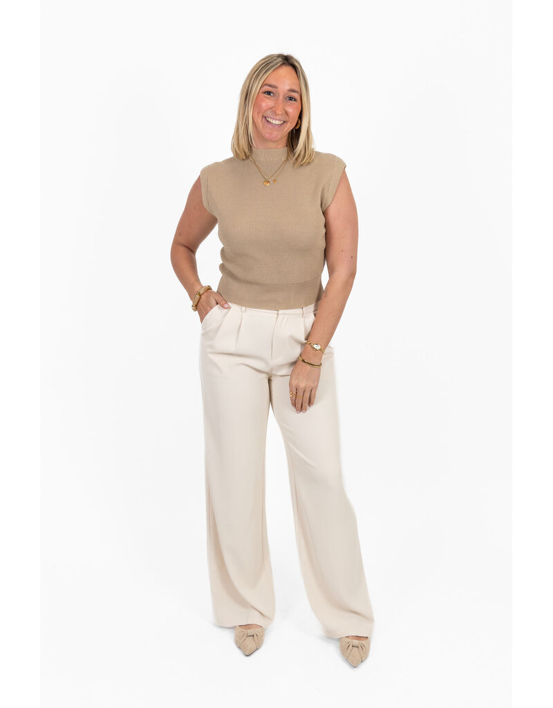 21Jewelz Basic zomer top - taupe