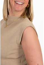 21Jewelz Basic zomer top - taupe