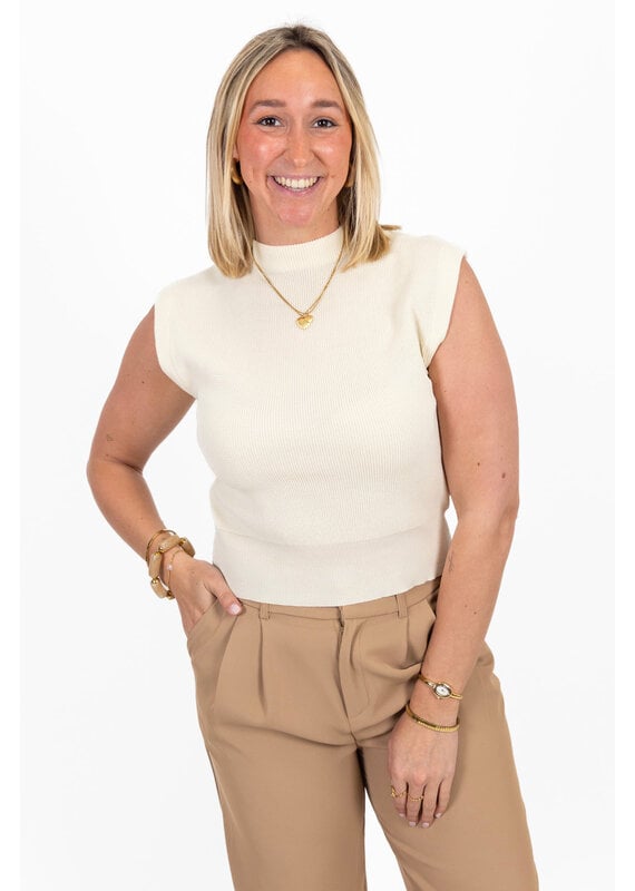 21Jewelz Basic zomer top - ecru