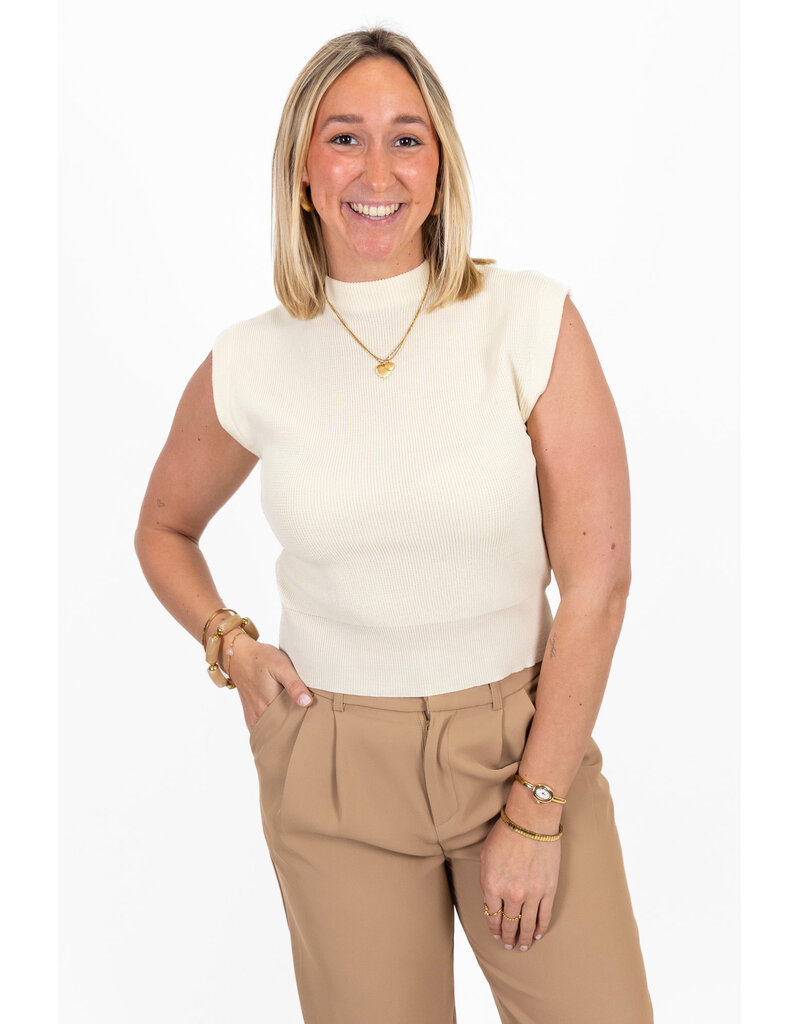 21Jewelz Basic zomer top - ecru