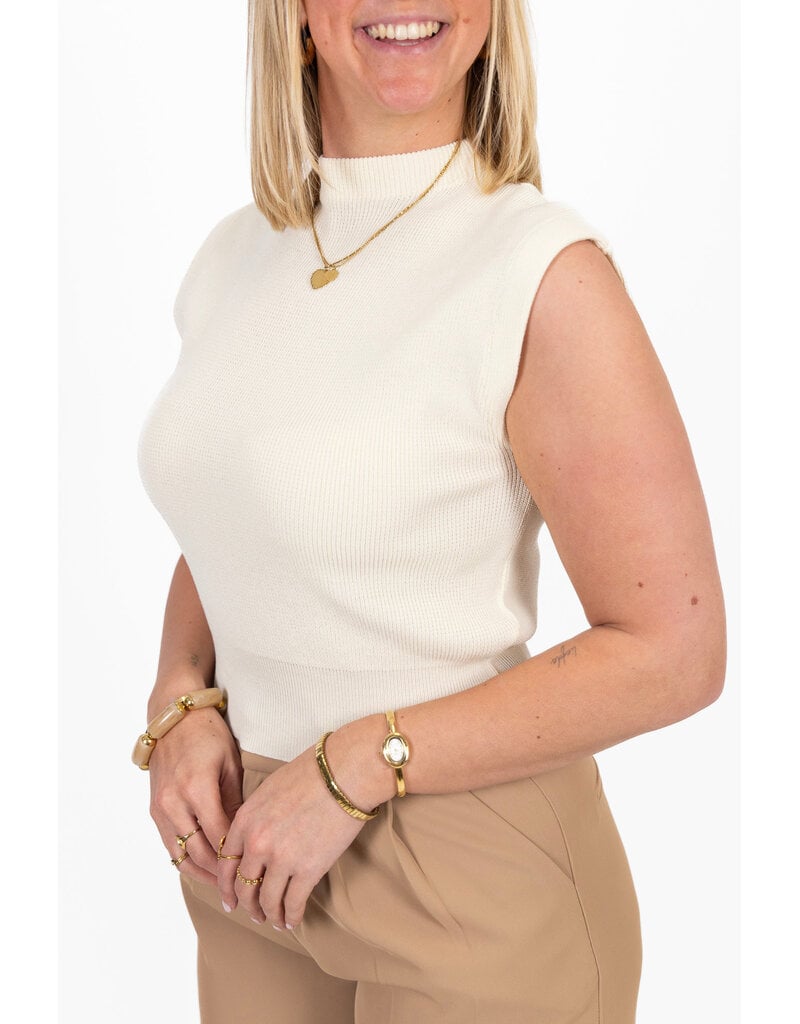 21Jewelz Basic zomer top - ecru