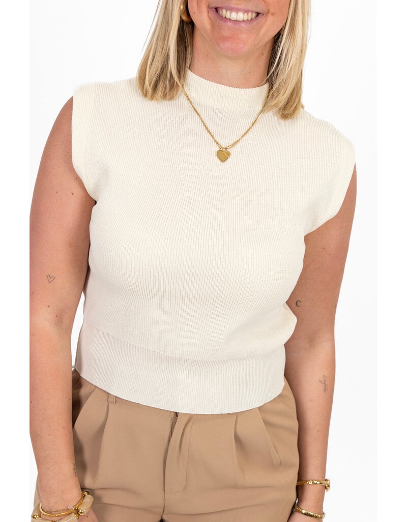 21Jewelz Basic zomer top - ecru
