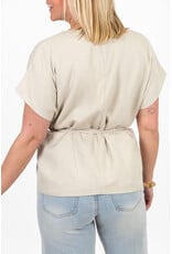 21Jewelz Overslag blazer met korte mouwen - beige