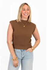 21Jewelz Basic zomer top - bruin