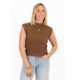 21Jewelz Basic zomer top - bruin
